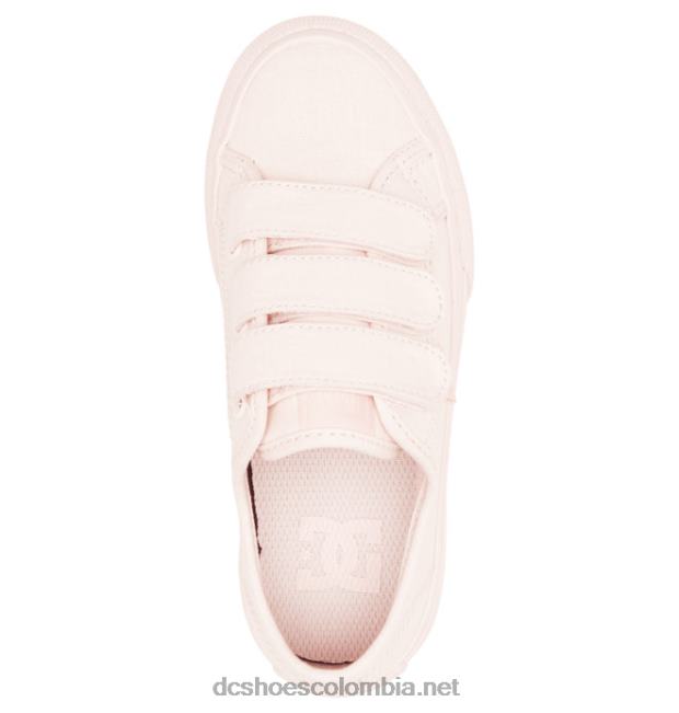 zapatos infantiles manuales con velcro Rosa claro DC Shoes X4RB0512