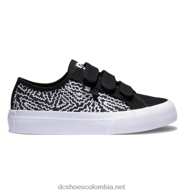 zapatos v manual para niños impresión en blanco y negro DC Shoes X4RB0534