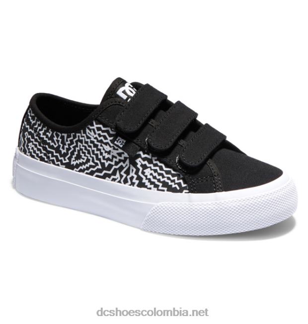 zapatos v manual para niños impresión en blanco y negro DC Shoes X4RB0534