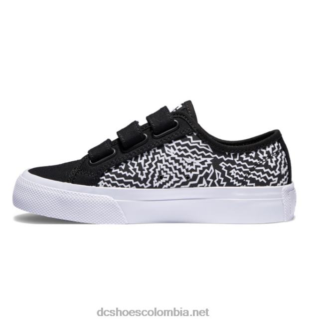 zapatos v manual para niños impresión en blanco y negro DC Shoes X4RB0534