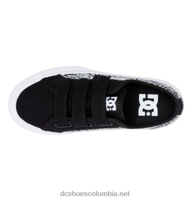 zapatos v manual para niños impresión en blanco y negro DC Shoes X4RB0534