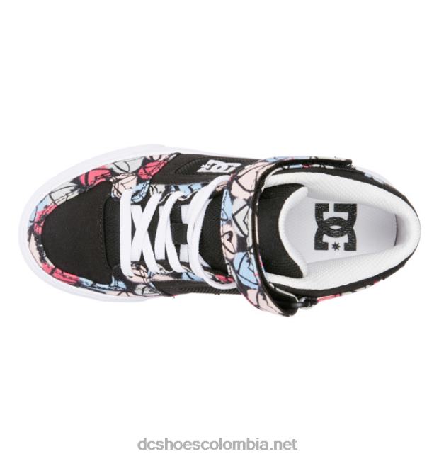 pure hi ev - zapatos altos para niñas negro/multi DC Shoes X4RB0531