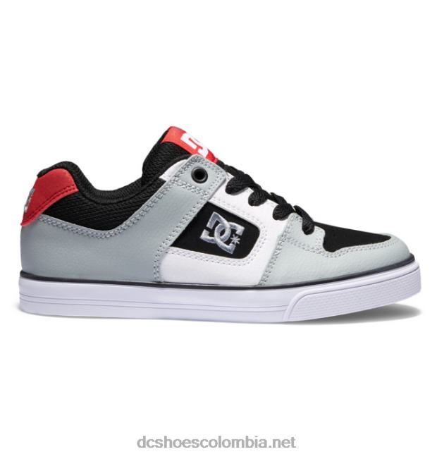 puro - zapatos para niños Gris oscuro DC Shoes X4RB0563