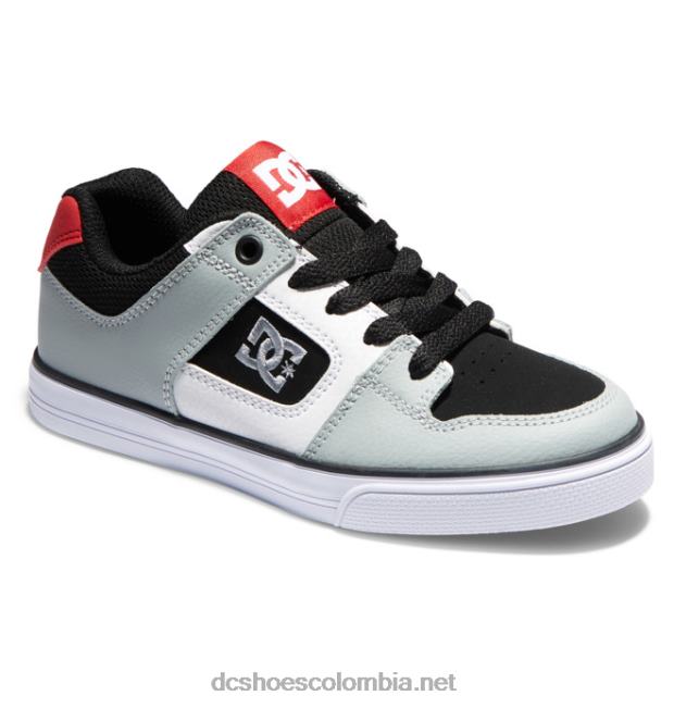 puro - zapatos para niños Gris oscuro DC Shoes X4RB0563
