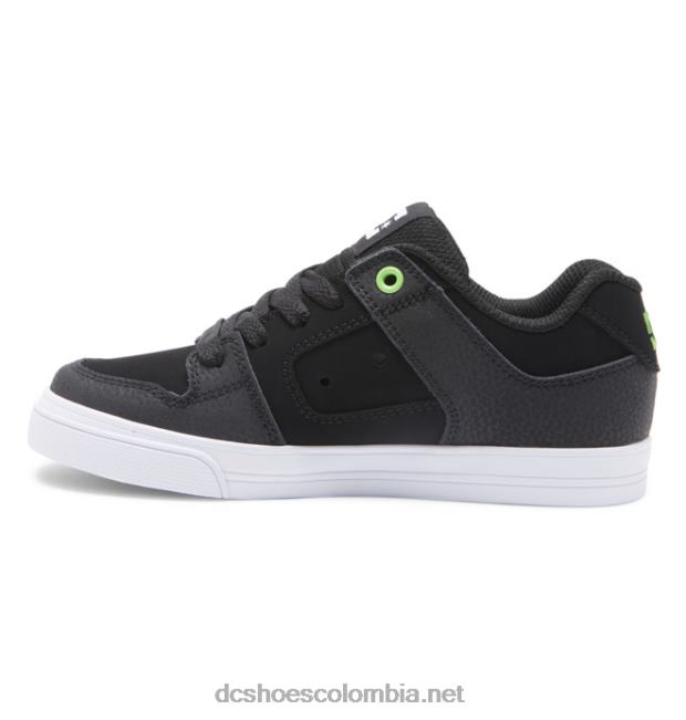 puro - zapatos para niños negro/gris/verde DC Shoes X4RB0561