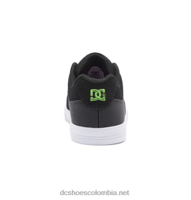 puro - zapatos para niños negro/gris/verde DC Shoes X4RB0561