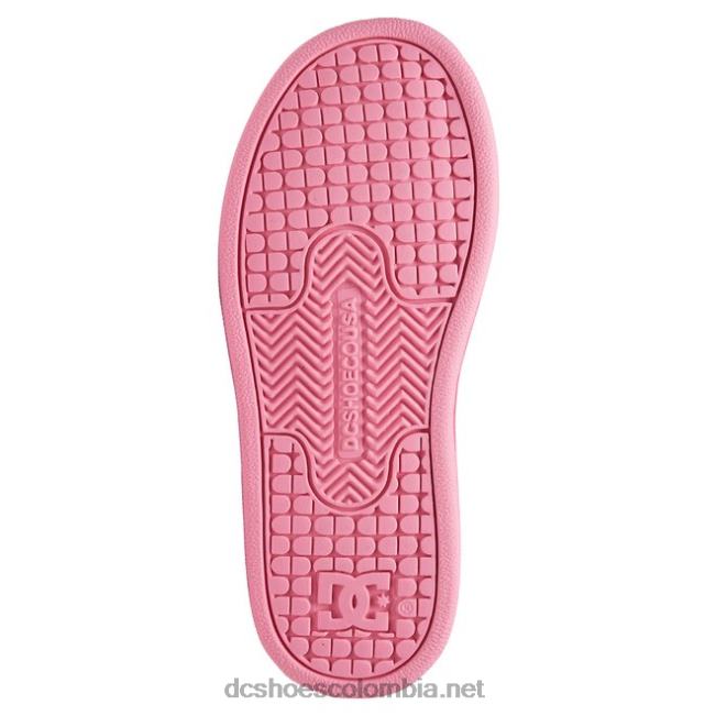 zapatos de caña alta Pure para niños negro/rosa DC Shoes X4RB0541
