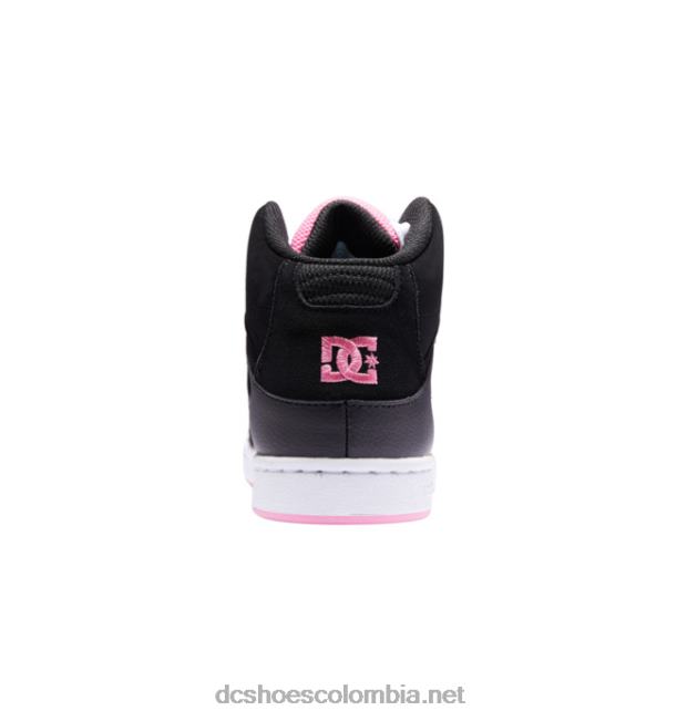 zapatos de caña alta Pure para niños negro/rosa DC Shoes X4RB0541