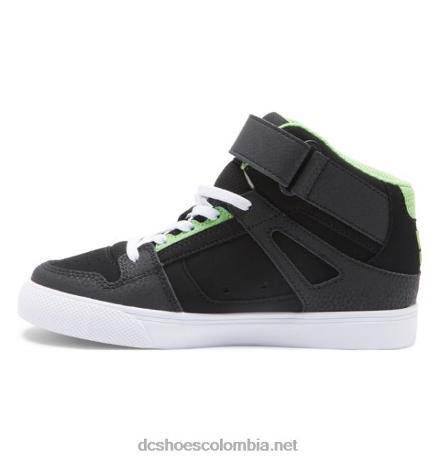 zapatos de caña alta con cordones elásticos puros para niños Gris oscuro DC Shoes X4RB0566