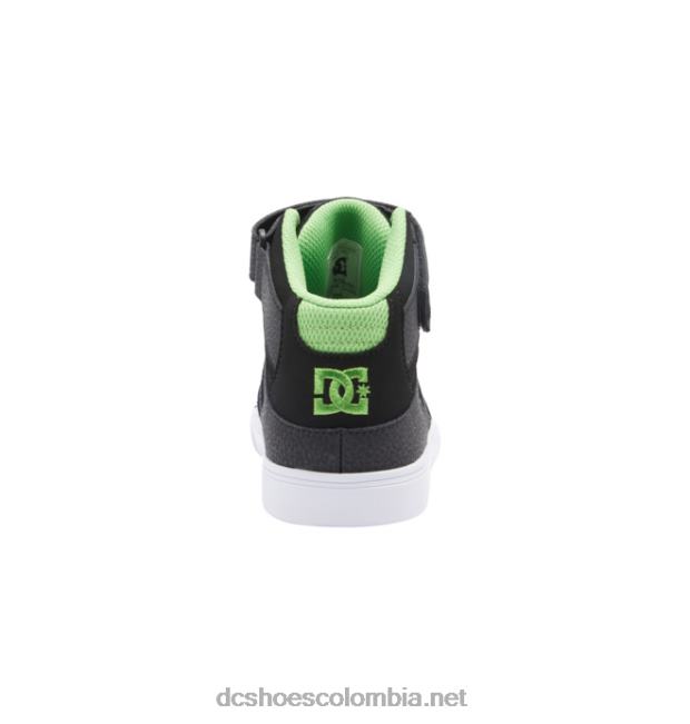 zapatos de caña alta con cordones elásticos puros para niños Gris oscuro DC Shoes X4RB0566