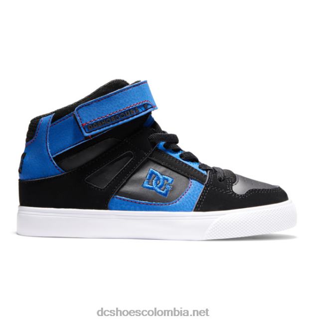 zapatos de caña alta con cordones elásticos puros para niños negro/azul/rojo DC Shoes X4RB0513