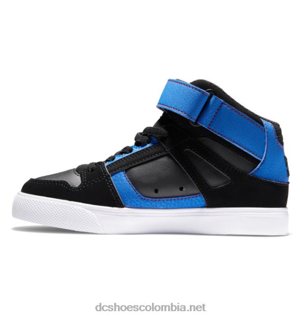 zapatos de caña alta con cordones elásticos puros para niños negro/azul/rojo DC Shoes X4RB0513