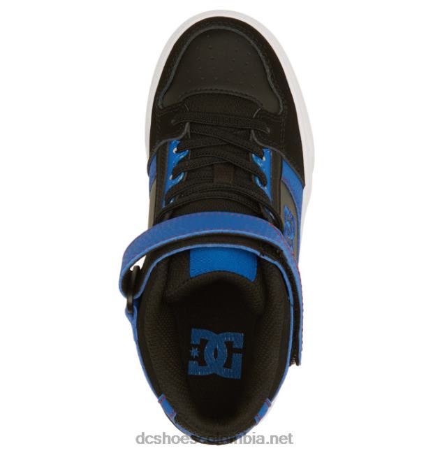 zapatos de caña alta con cordones elásticos puros para niños negro/azul/rojo DC Shoes X4RB0513