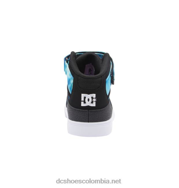 zapatos de caña alta con cordones elásticos puros para niños negro/azul/verde DC Shoes X4RB0533