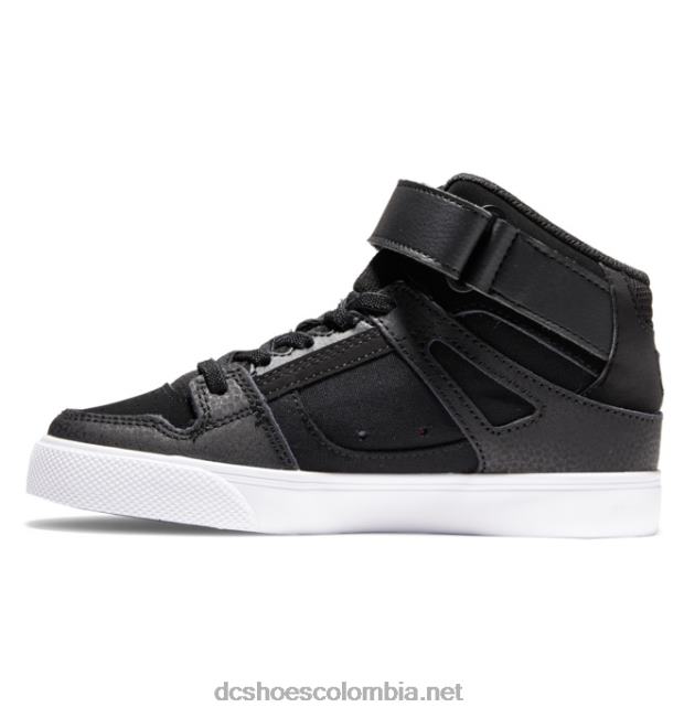 zapatos de caña alta con cordones elásticos puros para niños negro/llamas DC Shoes X4RB0523