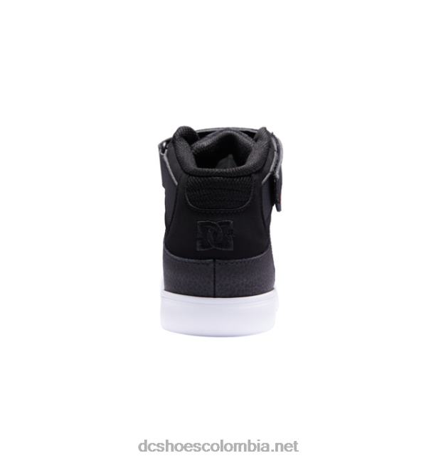 zapatos de caña alta con cordones elásticos puros para niños negro/llamas DC Shoes X4RB0523
