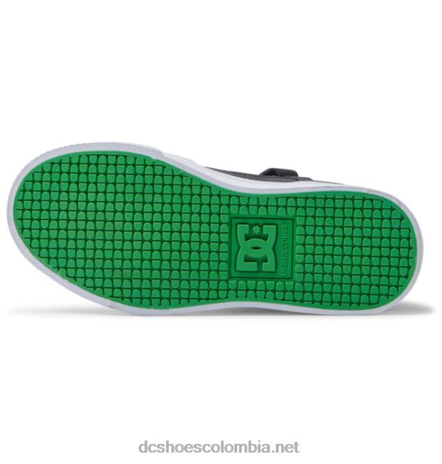 zapatos de caña alta con cordones elásticos puros para niños negro/salpicadura DC Shoes X4RB0526