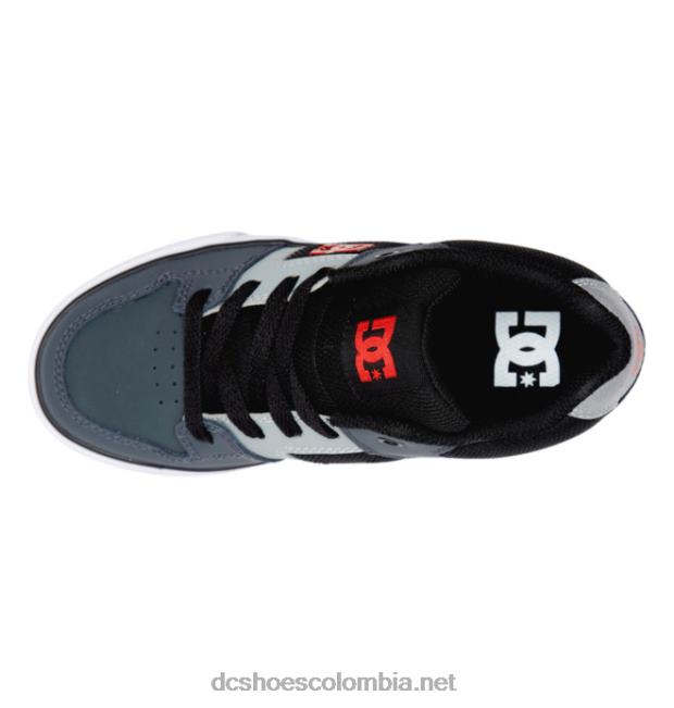 zapatos de caña media pure mid para niños negro/gris/blanco DC Shoes X4RB0549