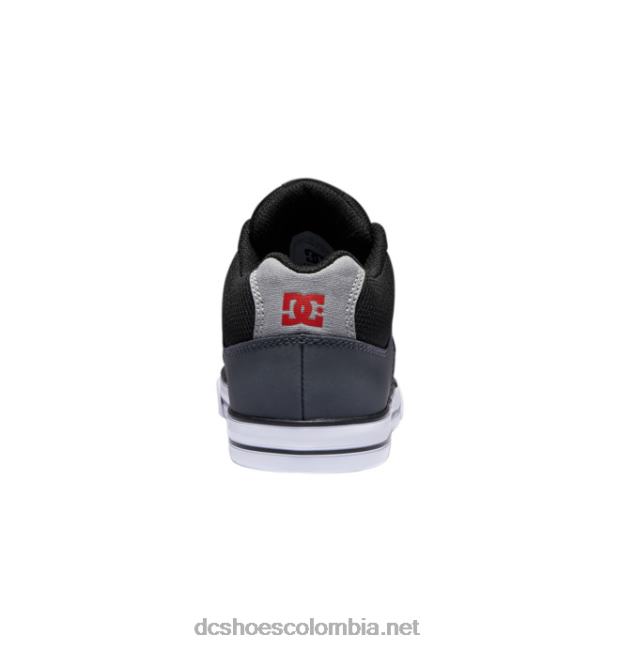 zapatos de caña media pure mid para niños negro/gris/blanco DC Shoes X4RB0549