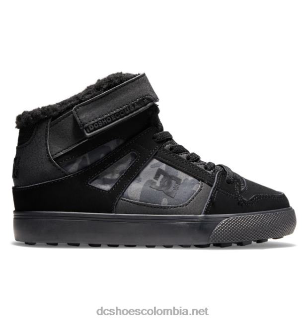 zapatos de invierno puros para niños camuflaje negro DC Shoes X4RB0527