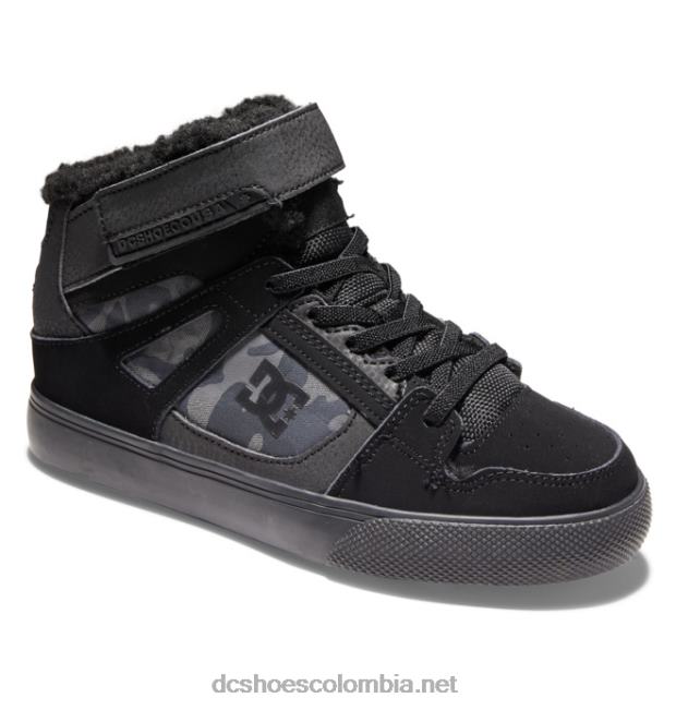 zapatos de invierno puros para niños camuflaje negro DC Shoes X4RB0527