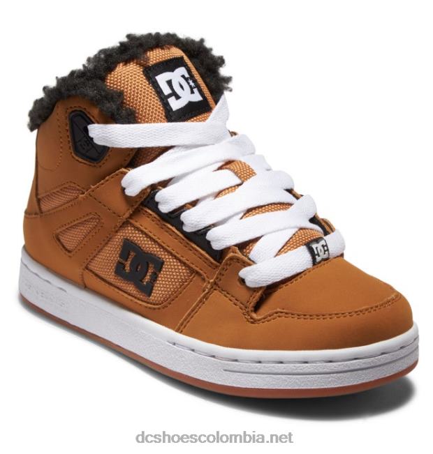 zapatos de invierno puros para niños marrón/trigo DC Shoes X4RB0520