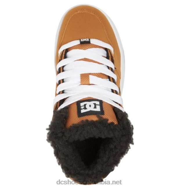 zapatos de invierno puros para niños marrón/trigo DC Shoes X4RB0520