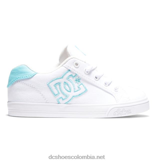 zapatos chelsea para niños julipán blanco/menta DC Shoes X4RB0505