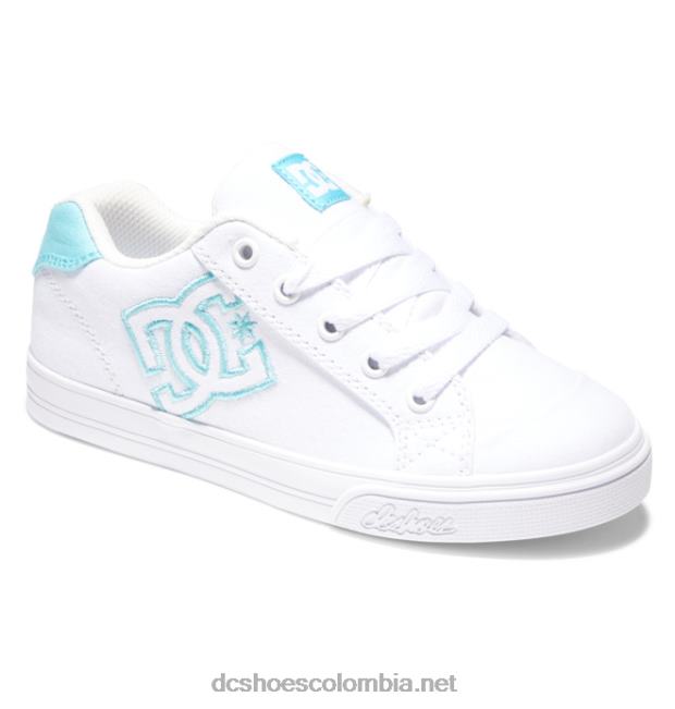 zapatos chelsea para niños julipán blanco/menta DC Shoes X4RB0505