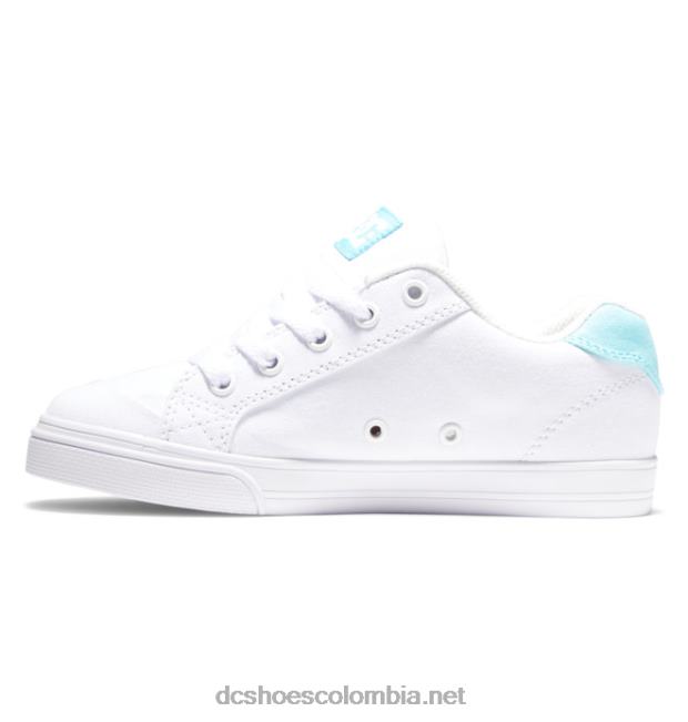 zapatos chelsea para niños julipán blanco/menta DC Shoes X4RB0505