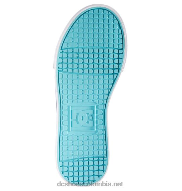 zapatos chelsea para niños julipán blanco/menta DC Shoes X4RB0505