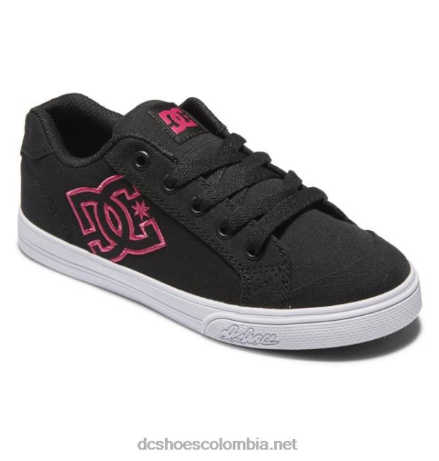 zapatos chelsea para niños plantilla negra/rosa DC Shoes X4RB0528