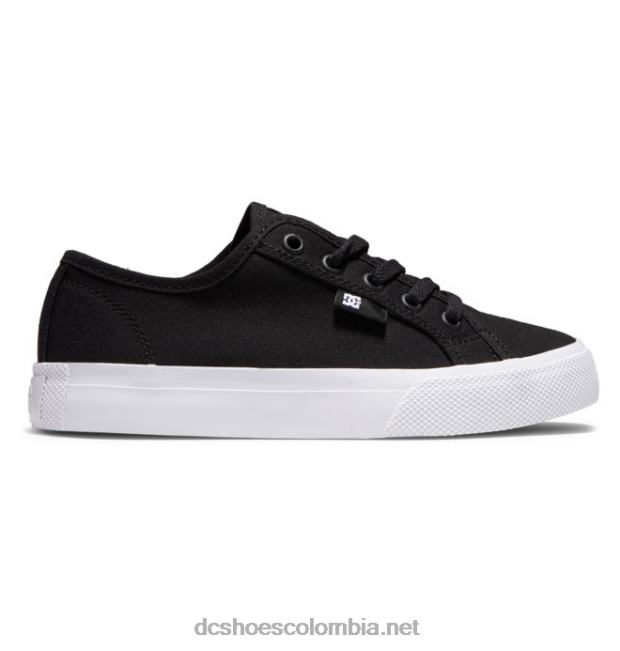 zapatos manuales para niños blanco negro DC Shoes X4RB0564