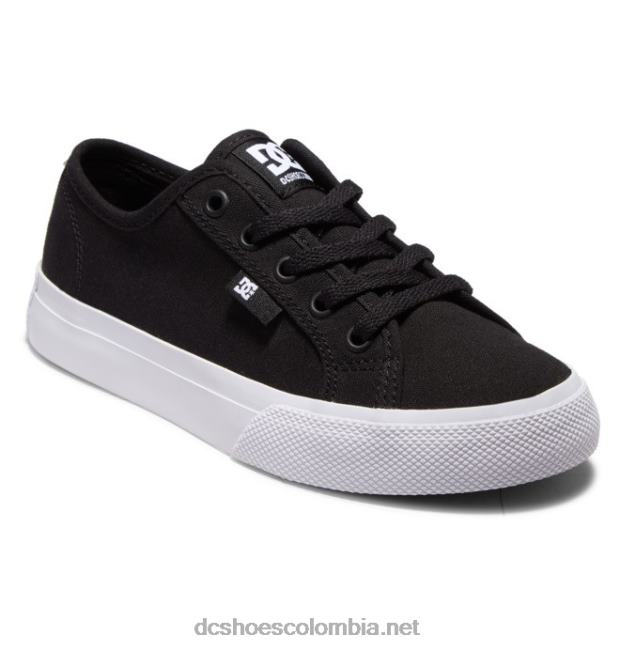 zapatos manuales para niños blanco negro DC Shoes X4RB0564