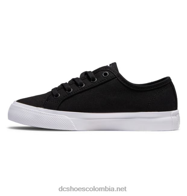 zapatos manuales para niños blanco negro DC Shoes X4RB0564