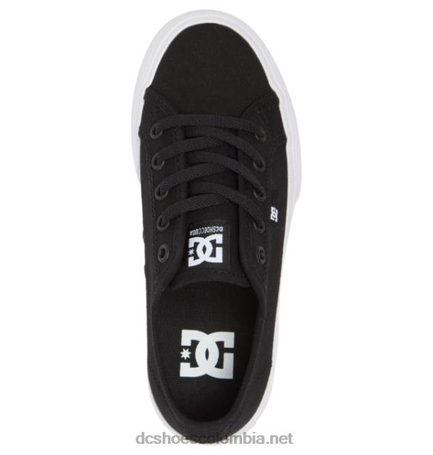 zapatos manuales para niños blanco negro DC Shoes X4RB0564