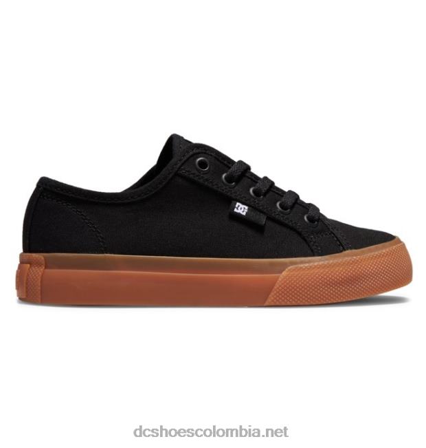 zapatos manuales para niños negro/goma DC Shoes X4RB0560