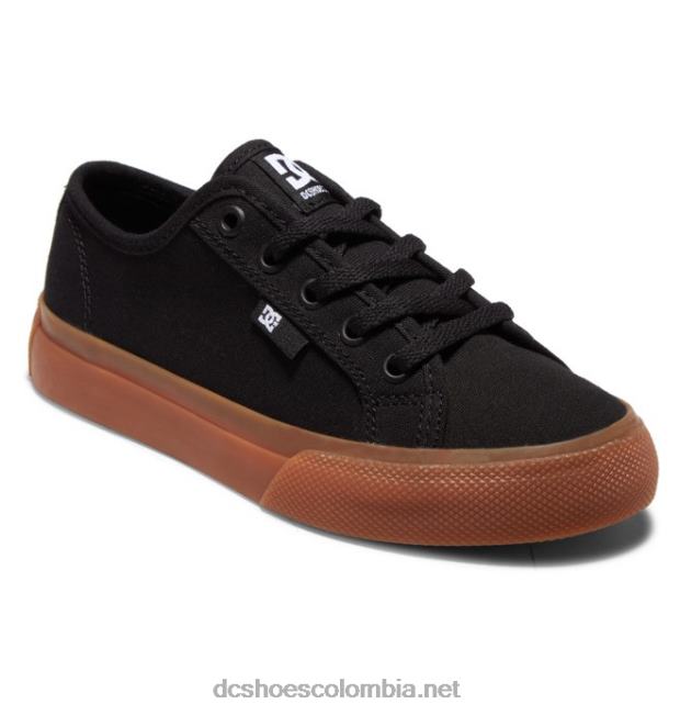 zapatos manuales para niños negro/goma DC Shoes X4RB0560