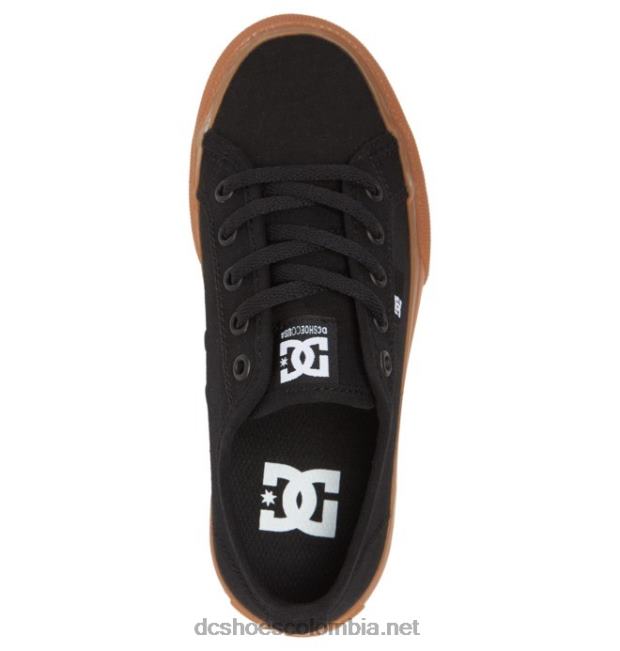 zapatos manuales para niños negro/goma DC Shoes X4RB0560