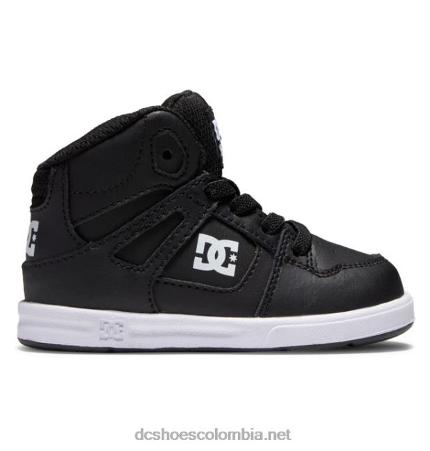 zapatos pure hi high para niños pequeños blanco negro DC Shoes X4RB0547