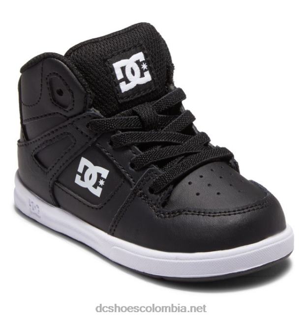 zapatos pure hi high para niños pequeños blanco negro DC Shoes X4RB0547