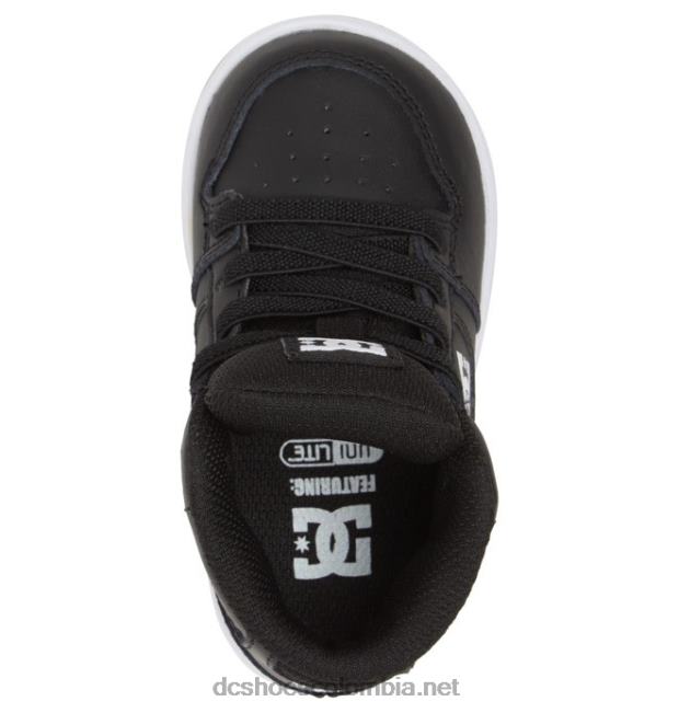 zapatos pure hi high para niños pequeños blanco negro DC Shoes X4RB0547